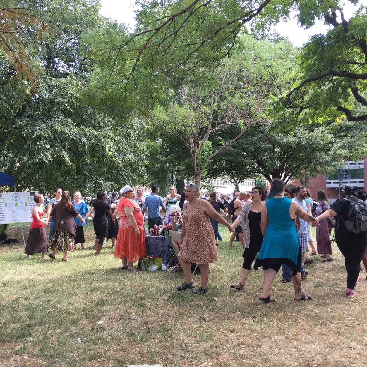 Spiral dance at DC Pagan Pride